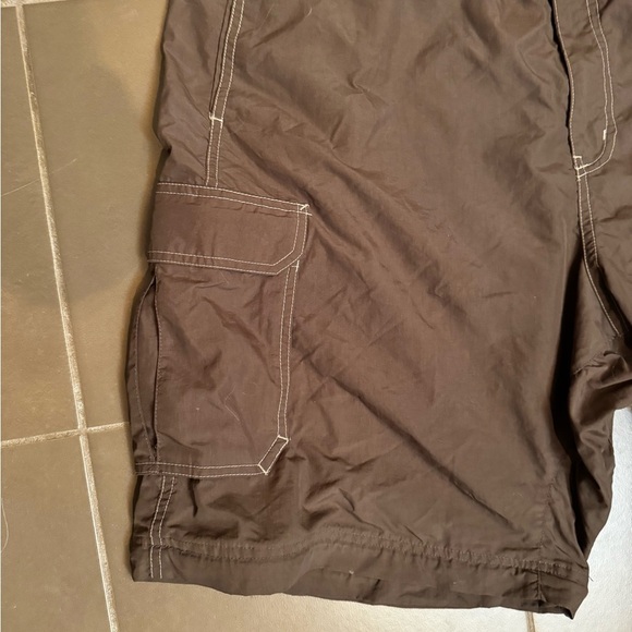 REI Men's Cargo Shorts Khaki Hiking Outdoor Belted Size XXL Pockets EUC Nylon - Picture 11 of 11